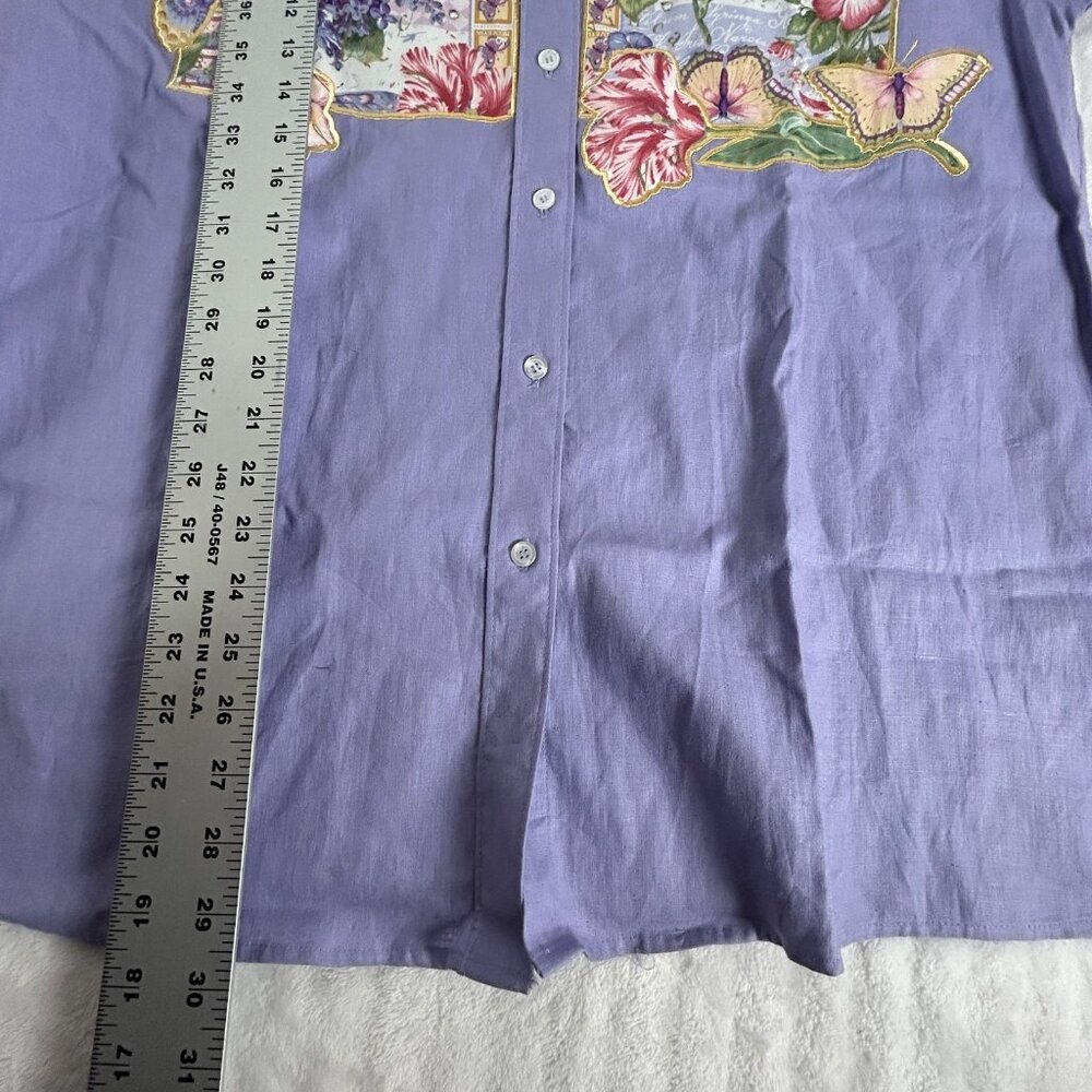 The Quacker Factory Women's Button Down Top Cotta… - image 8